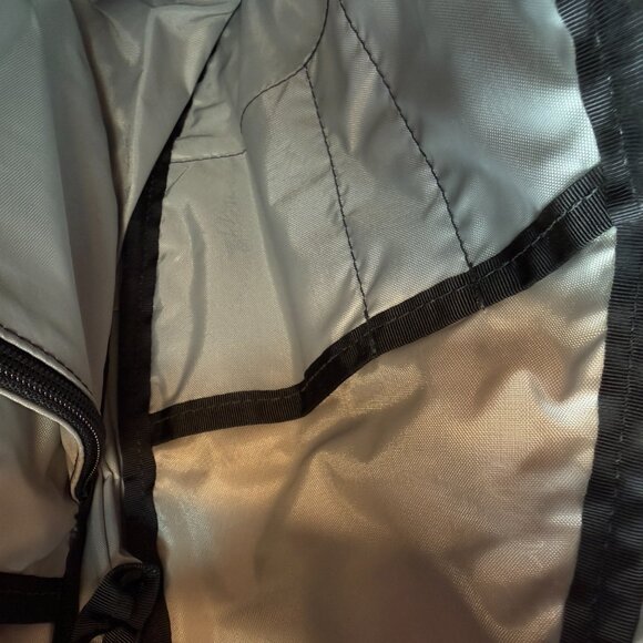 AmeriBag Classic Leather Healthy Back Bag in Tan Travel Crossbody Made In USA - Picture 9 of 11